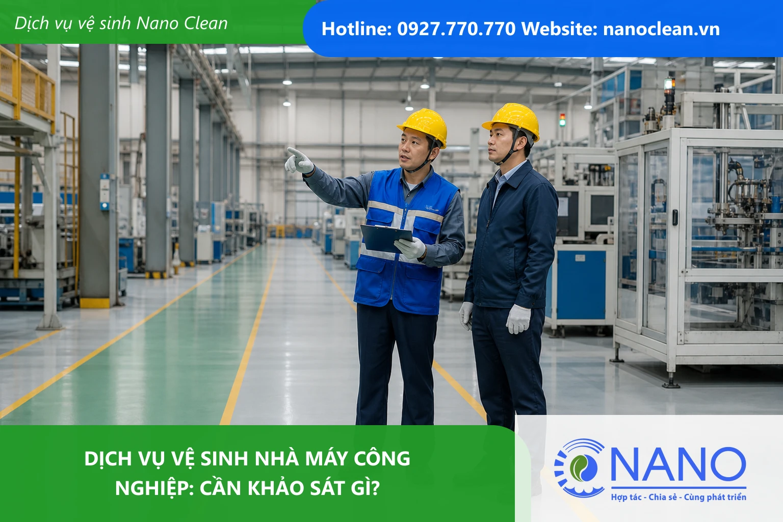 Ảnh đại diện cho bài Dịch vụ vệ sinh nhà máy công nghiệp: Cần khảo sát gì?