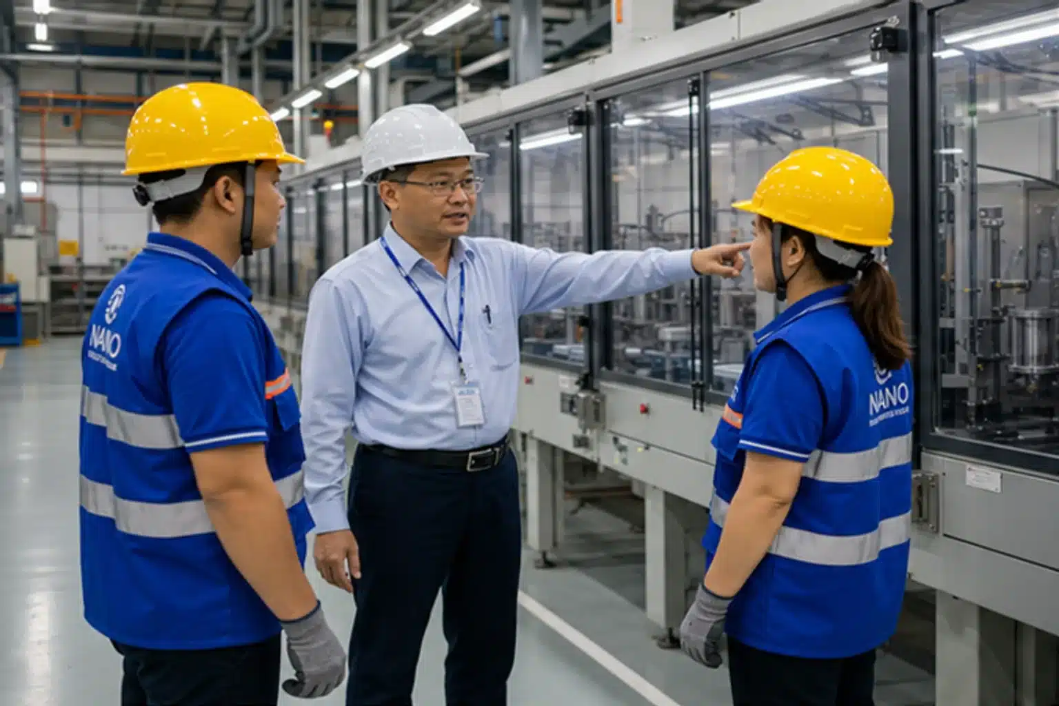 Quản lý kỹ thuật hướng dẫn ranh giới vệ sinh quanh dây chuyền sản xuất