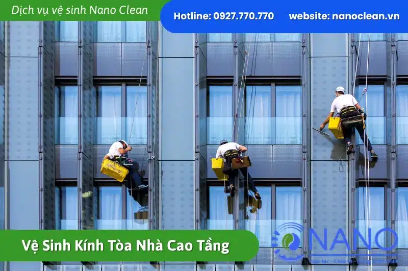 Vệ Sinh Kính Tòa Nhà Cao Tầng