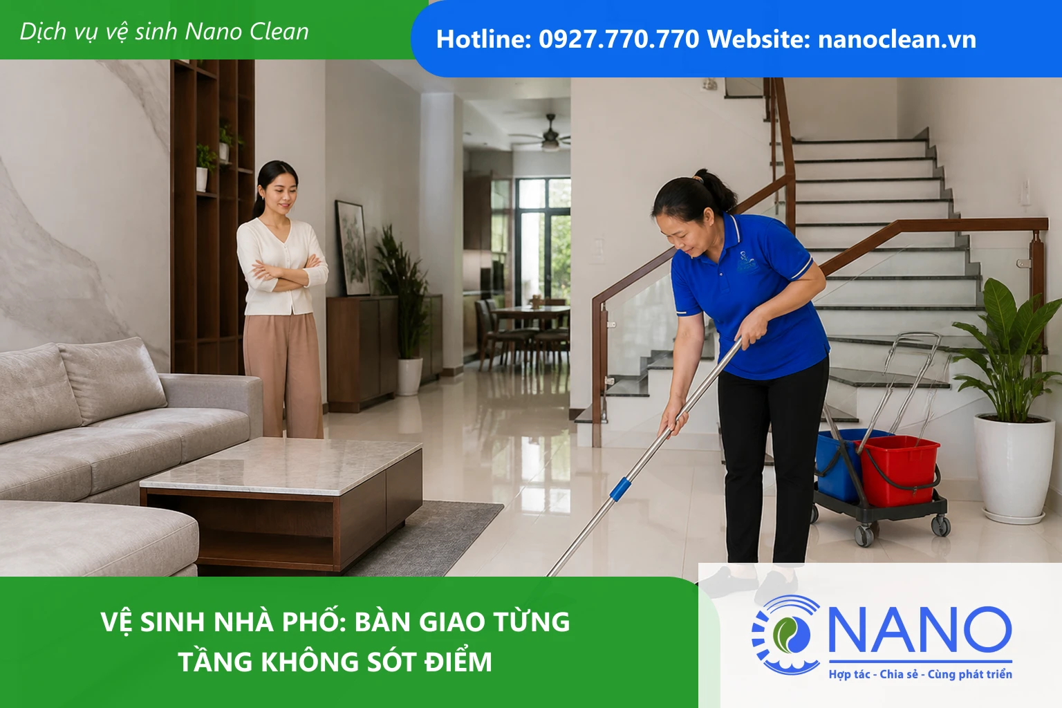Ảnh đại diện cho bài Vệ sinh nhà phố: Bàn giao từng tầng không sót điểm