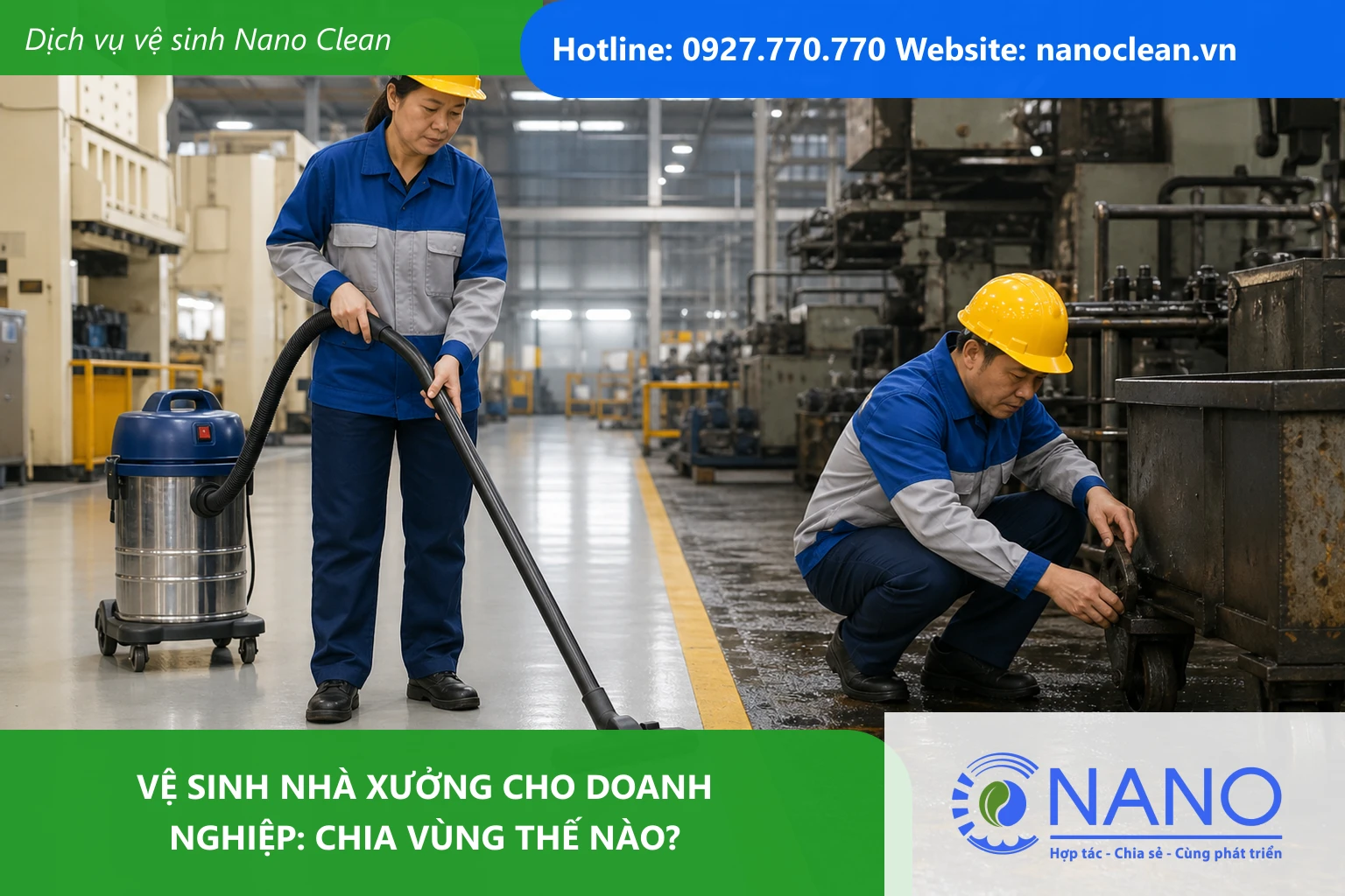 Ảnh đại diện cho bài Vệ sinh nhà xưởng cho doanh nghiệp: Chia vùng thế nào?
