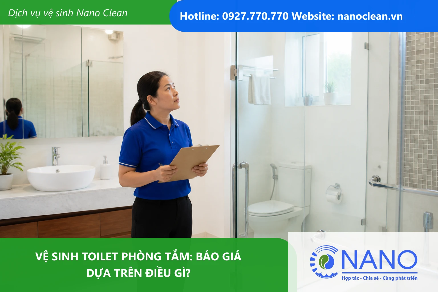 Ảnh đại diện cho bài Vệ sinh toilet phòng tắm: Báo giá dựa trên điều gì?