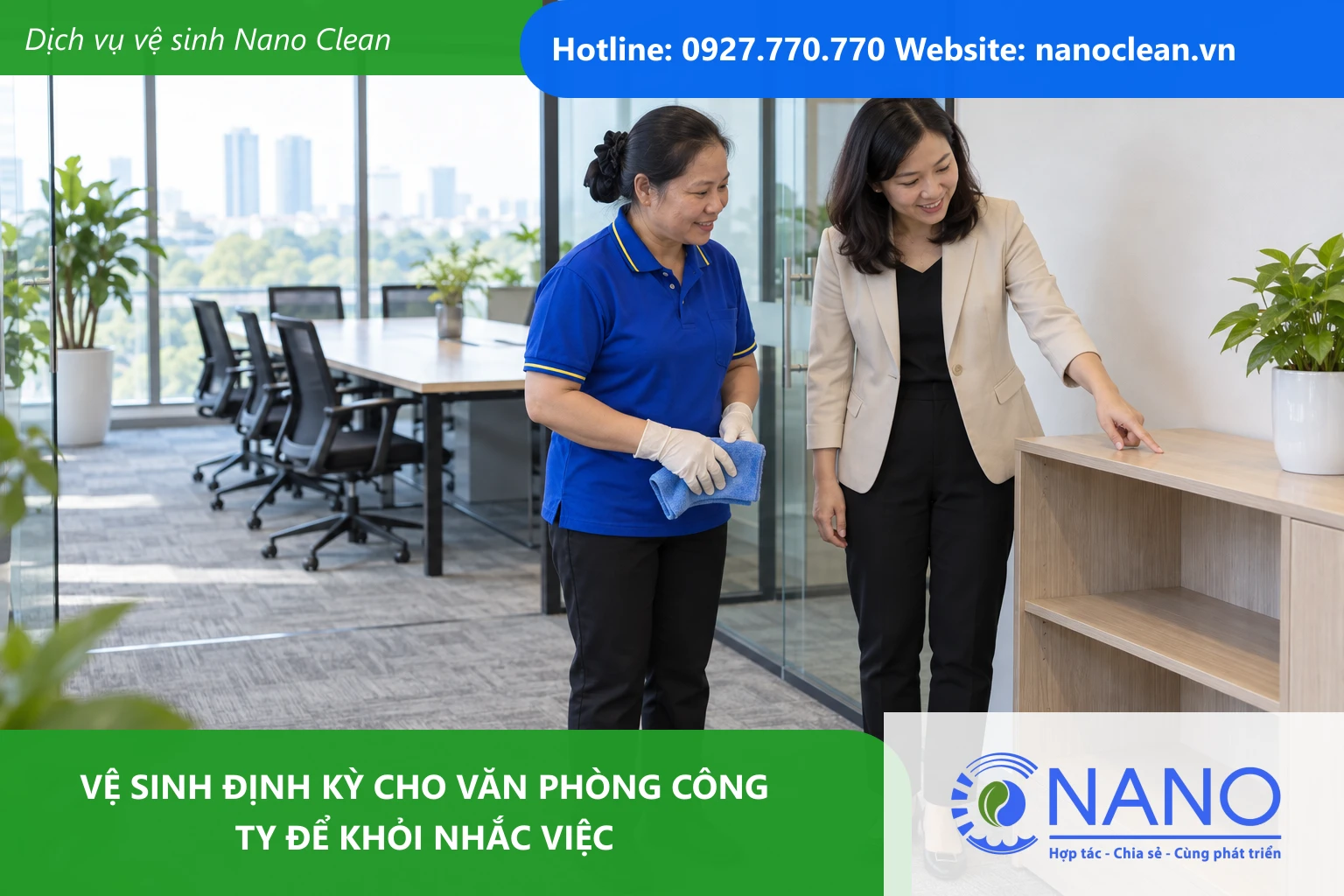 Ảnh đại diện cho bài Vệ sinh định kỳ cho văn phòng công ty để khỏi nhắc việc