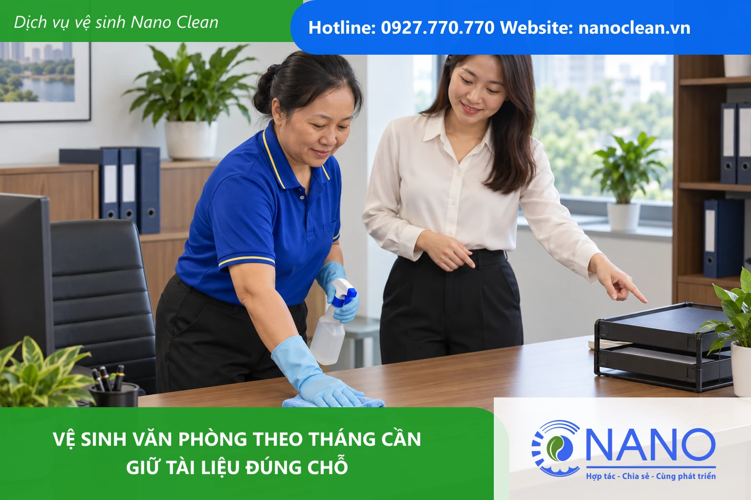 Ảnh đại diện cho bài Vệ sinh văn phòng theo tháng cần giữ tài liệu đúng chỗ